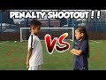 FOOTBALL CHALLENGE | PENALTY SHOOTOUT CHALLENGE |TASH BALLER VS MY SISTER