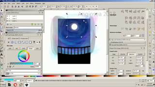 INKSCAPE - VECTOR PAINTING NIGHT [SPEED ART]