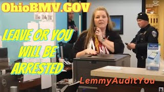 Threatened With Arrest Ohio BMV #lemmyaudityou #1a with @HappyHippyMedia