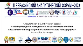 Международные молодёжные проекты Евразийского информационно-аналитического консорциума ЕАФ-2023