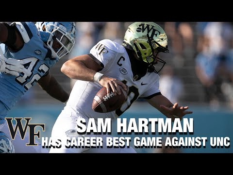 Wake Forest QB Sam Hartman Has Career-Best Game Against UNC