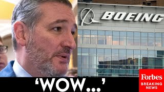 Ted Cruz Shocked When Given Update About Boeing Door Plug Investigation