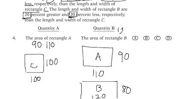 GRE Math - Comparing Areas of Rectangles