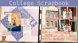 College Scrapbook Album Flip-Through 