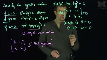 Classifying a Quadric Surface: An Example