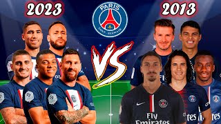 PSG 2023 🆚 PSG 2013 (Messi, Neymar, Mbappe, Hakimi, Ibrahimovic, Cavani, Beckham) 🔥⚽💪