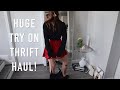 HUGE TRY ON THRIFT HAUL | I found so many designer bags... (Gucci, Prada, Fendi, Chloe!!!)