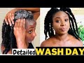 Aleo Vera and apple cider vinegar wash day routine| start to finish