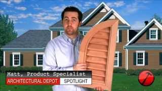 Wood Quarter Round Gable Vents