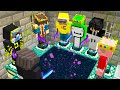 Minecraft but youtubers beat the game for you