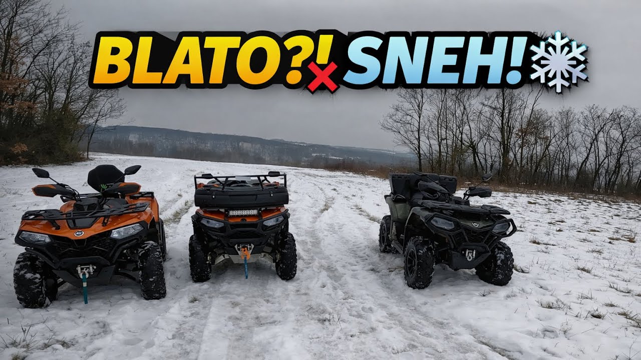 Čakali sme blato, dostali sneh ❄️ | 3 štvorkolky + pretek