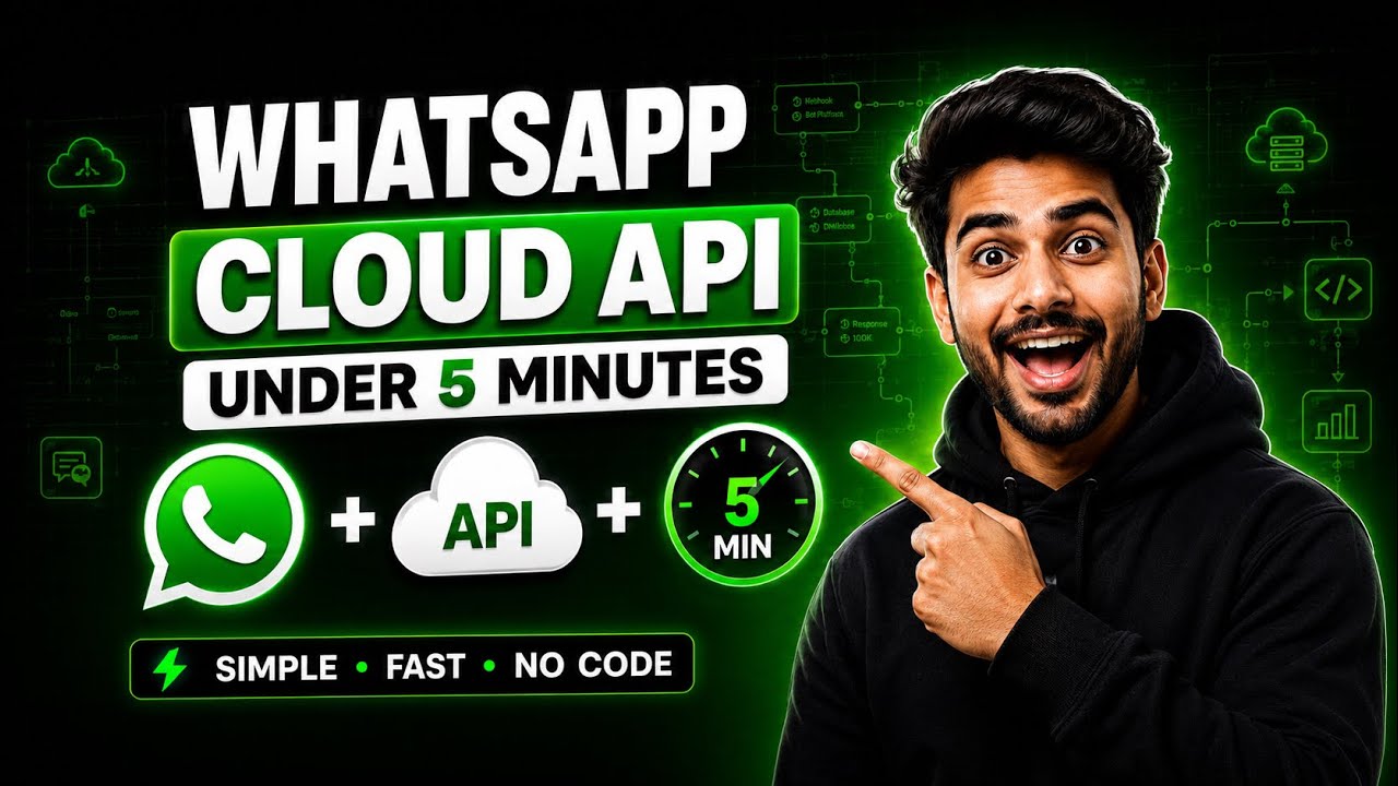 WhatsApp Cloud API Setup in Under 5 Minutes | Complete Beginner ...