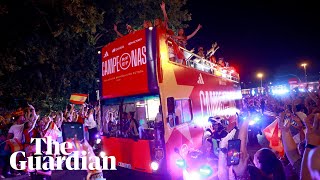 Spain celebrate Women's World Cup victory with thousands of fans