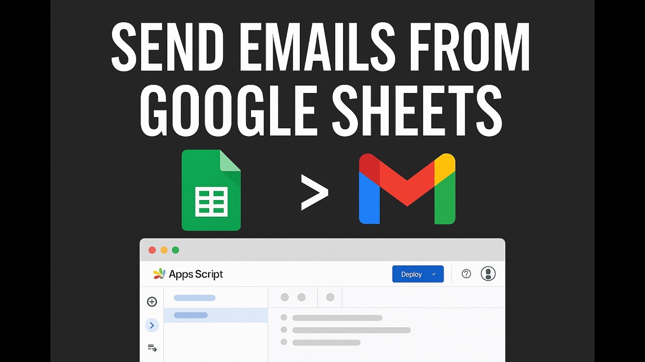 How to Send Emails Automatically with Google Sheets #2025 #googlesheets ...
