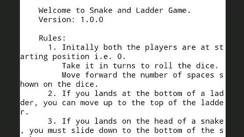 Snake and ladder game using the python #program #python