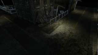 Unreal City Corner Demo: wireframe mesh
