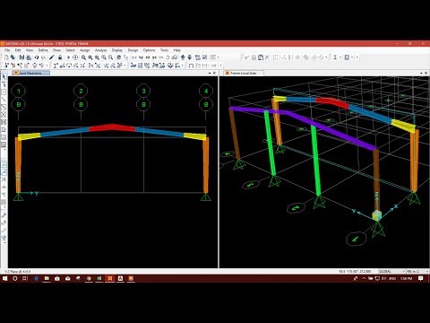 DESIGN COURSE ON 3D STEEL PORTAL FRAME IN SAP2000-PART3