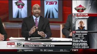 CFL 2011 Draft: 1st Overall Pick- Henoc Muamba