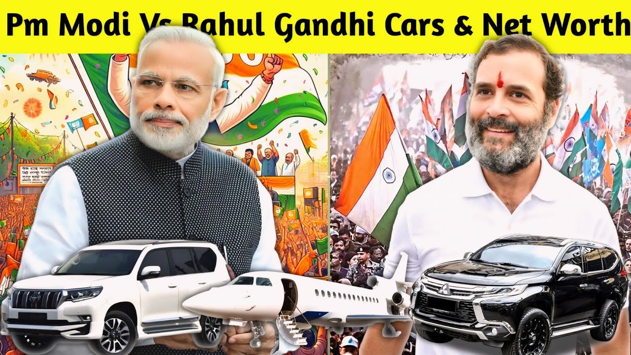 Rahul Gandhi vs Narendra Modi Full Car Collection | Income & Net Worth