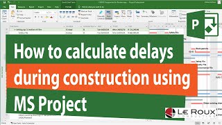 Prospective delay analysis using MS Project