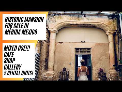 Historic (mixed use) mansion for sale in Mérida Mexico.
