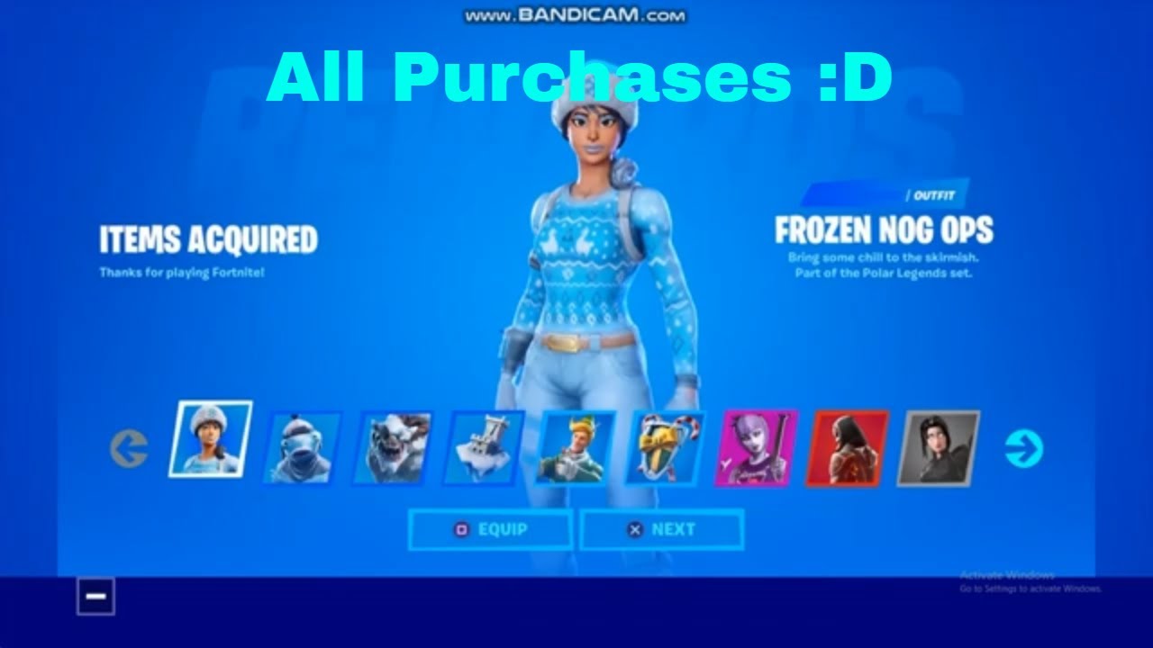 All My Purchases On Fortnite YouTube