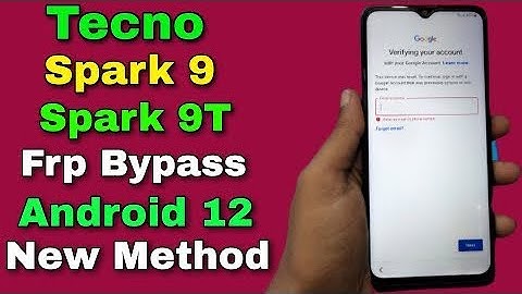 Tecno Spark 9T FRP Bypass Tecno KH6 Bypass Google Account Without PC Latest Update
