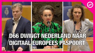 D66 dwingt Nederland naar EU Digitaal Paspoort, Omtzigt en Leijten woedend