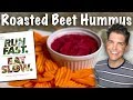 How to Make Roasted Beet Hummus: Run Fast Eat Slow