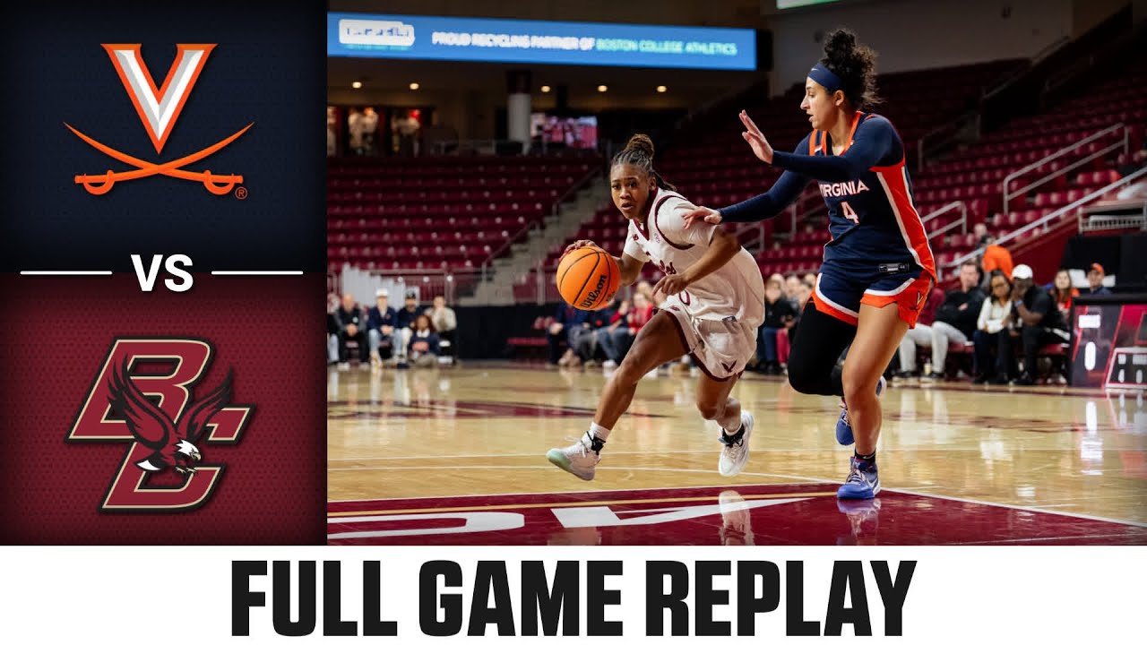 Virginia vs. Boston College Full Game Replay | 2025-26 ACC Women's Basketball