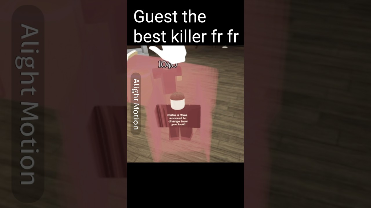 Guest the best killer fr fr #roblox #forsaken #robloxforsaken