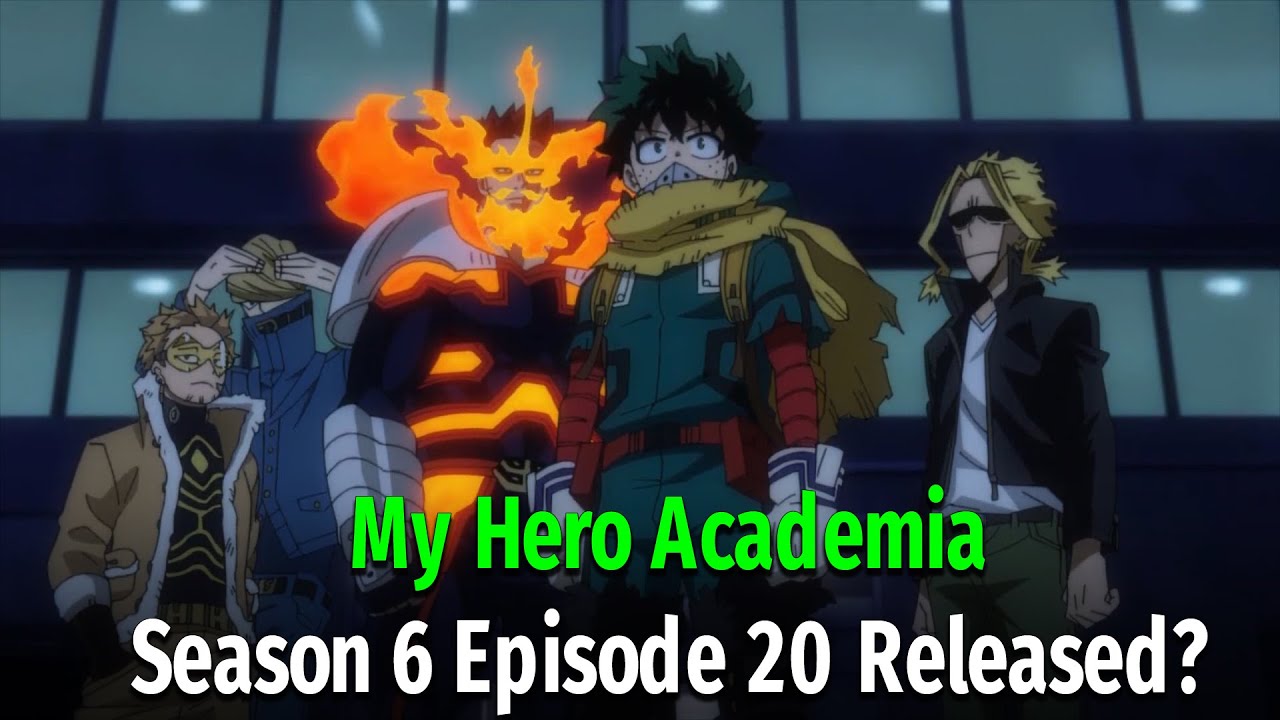 Guarda My Hero Academia stagione 6 episodio 20 in streaming