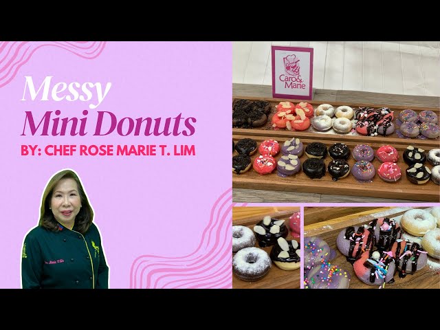Messy Mini Donuts class=
