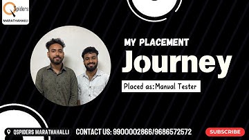 My Placement journey as a Trainee from QSpiders Marathahalli