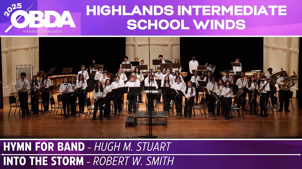 ① Hymn for Band ② Into the Storm | Highlands Intermediate School Winds | 2025 OBDA Parade of Bands ① Hymn for Band ② Into the Storm | Highlands Intermediate School Winds | 2025 OBDA Parade of Bands