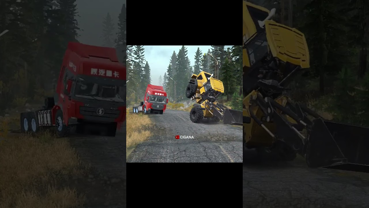 Funny truck - 15 | Bulldozer dance #trukjoget #truckdance