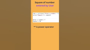 Python Program to Find Square of a Number entered by the user | Python Shorts 🚀