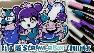 Reto ScrawlrBox! | Doodling time! (dibujo original) | Diana Díaz