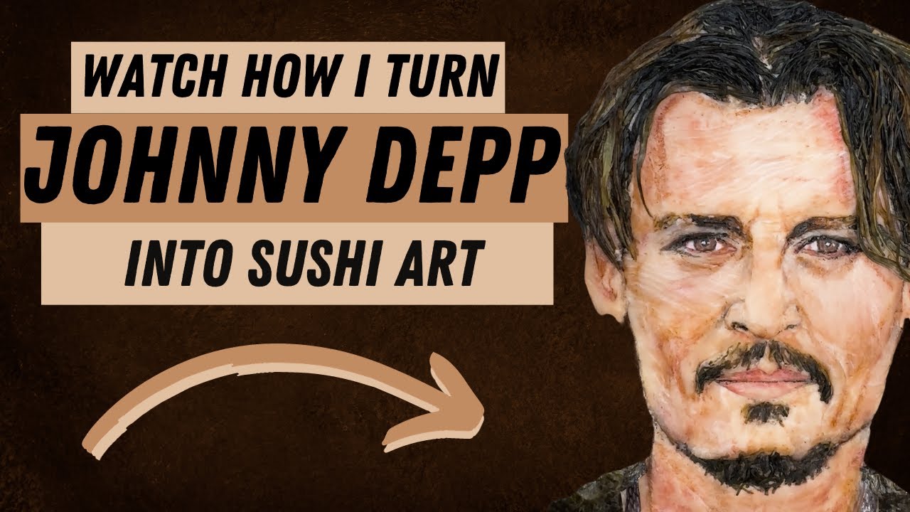 Immortalizing Johnny Depp's Iconic Expressions in Sushi Form