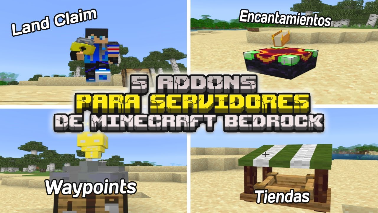 5 Addons Útiles para servidores de Minecraft Bedrock 1.20.81 - YouTube