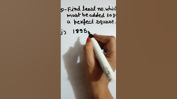 Find least number which must be added to get a perfect square number #viralvideos #virashorts #maths