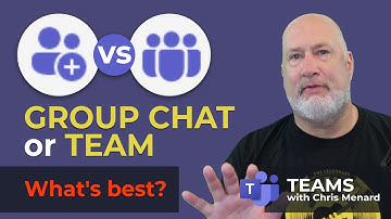 Teams - Group chats vs. Channel Conversations - What