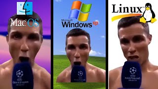 Cristiano Ronaldo SIUUU but WINDOWS STARTUP (macOS, Linux)