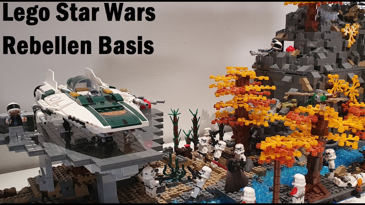 Lego Star Wars Basis Selber Bauen Anleitung Lego Star Wars Rebellen Basis MOC (Deutsch) - YouTube
