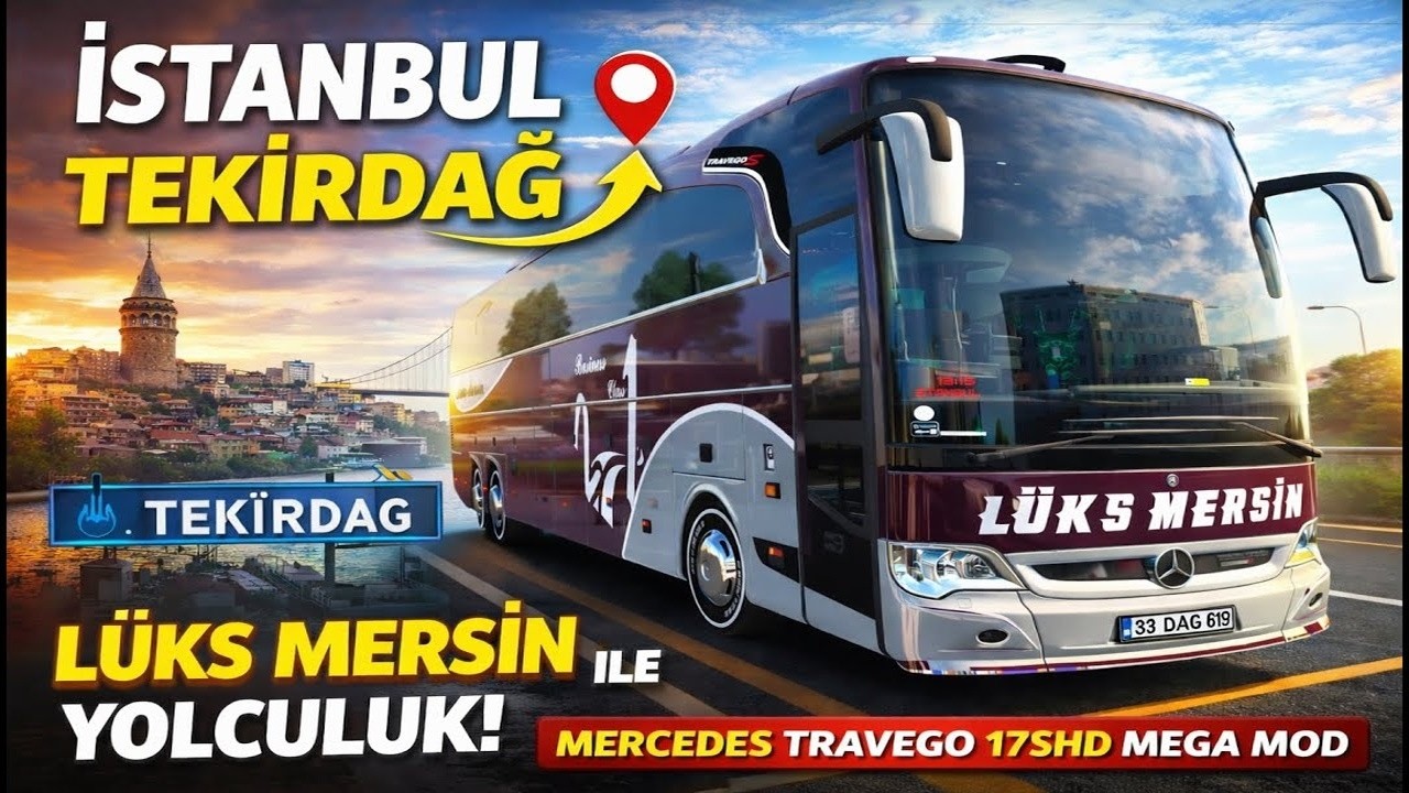 İstanbul –Tekirdağ Otobüs Seferi|| ETS2 Türkiye Haritası| Travego 17SHD  #ets2 #bus #driver #2026