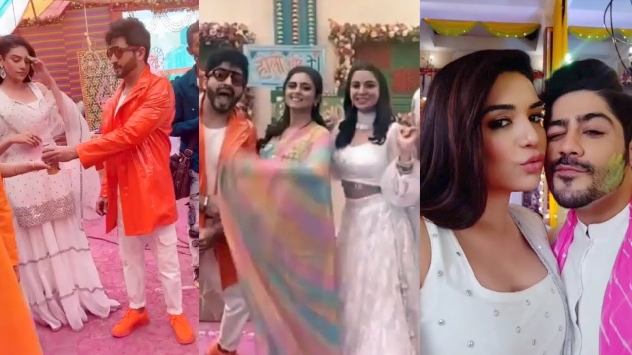 Kundali Bhagya Holi Episode -Off Screen Masti - Shraddha Arya , Dheeraj Dhooper