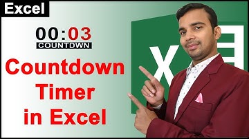 Countdown left Timer in Microsoft Excel new tips and trick by c tech