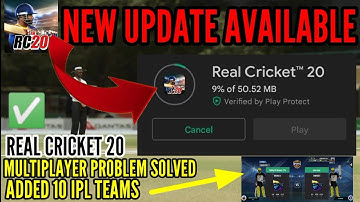 Real Cricket™ 20 : NEW UPDATE • MULTIPLAYER SERVER PROBLEM SOLVED • MULTIPLAYER SIGN IN • RC22 APK