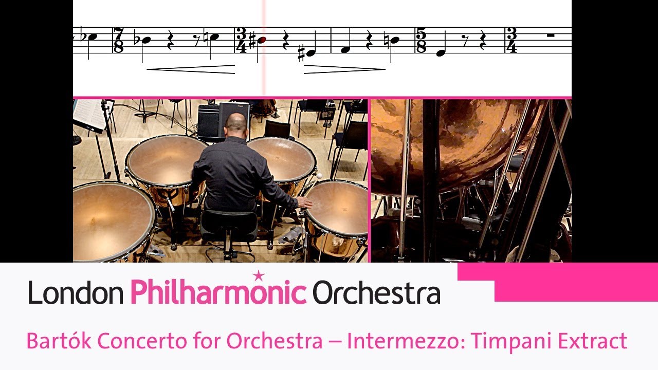 Bartók Concerto for Orchestra Intermezzo Timpani Extract YouTube