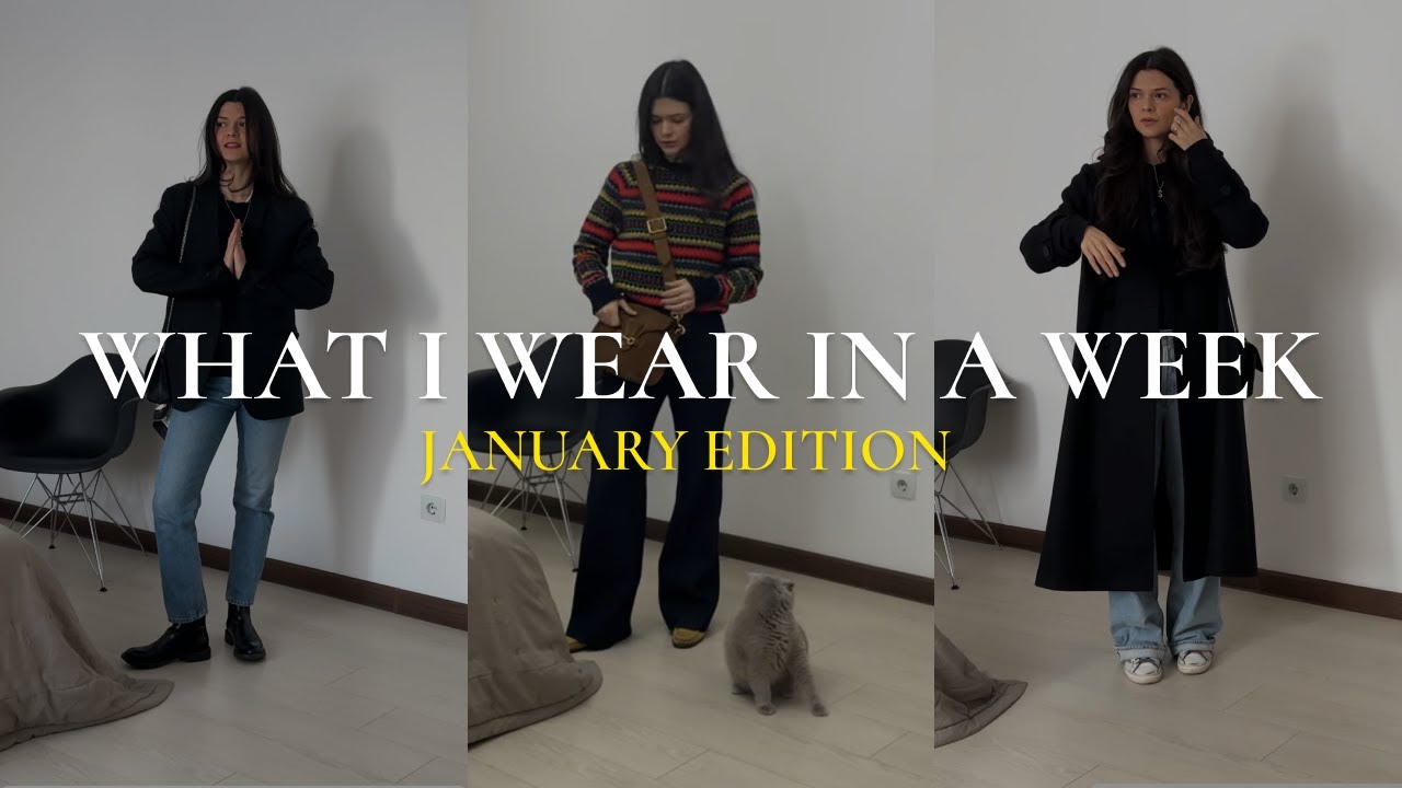 What I wear in a week | 1/2 of January edition | Sima R - YouTube